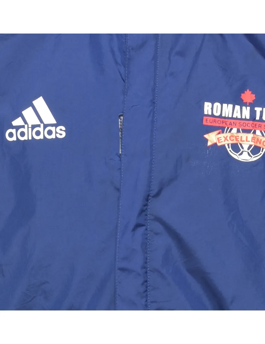 Adidas Classic Navy Nylon Jacket - M
