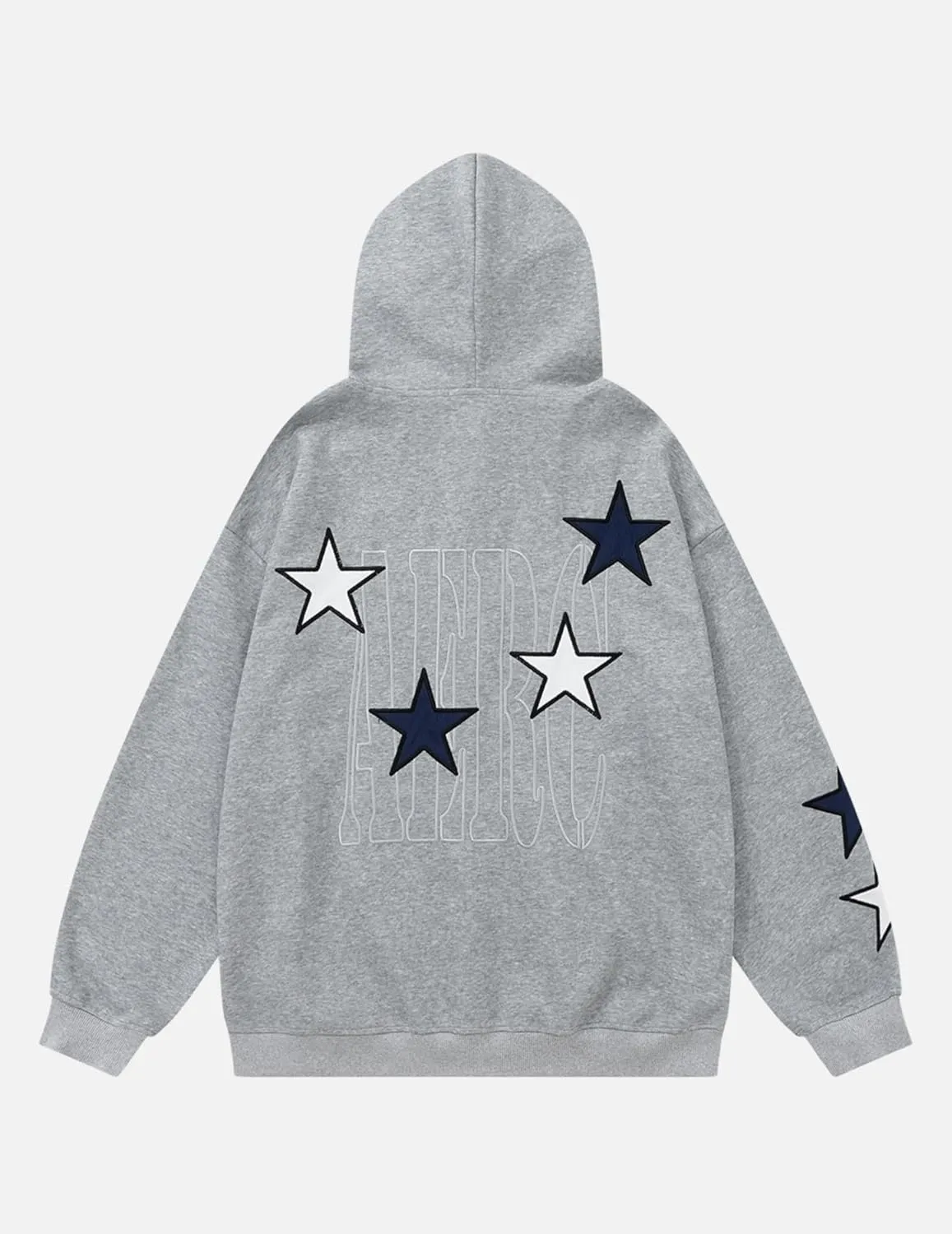 Aelfric Eden Star Zip Up Hoodie Women Oversized Graphic Hoodies Y2K Hooded Sweatshirt Aesthetic Jackets