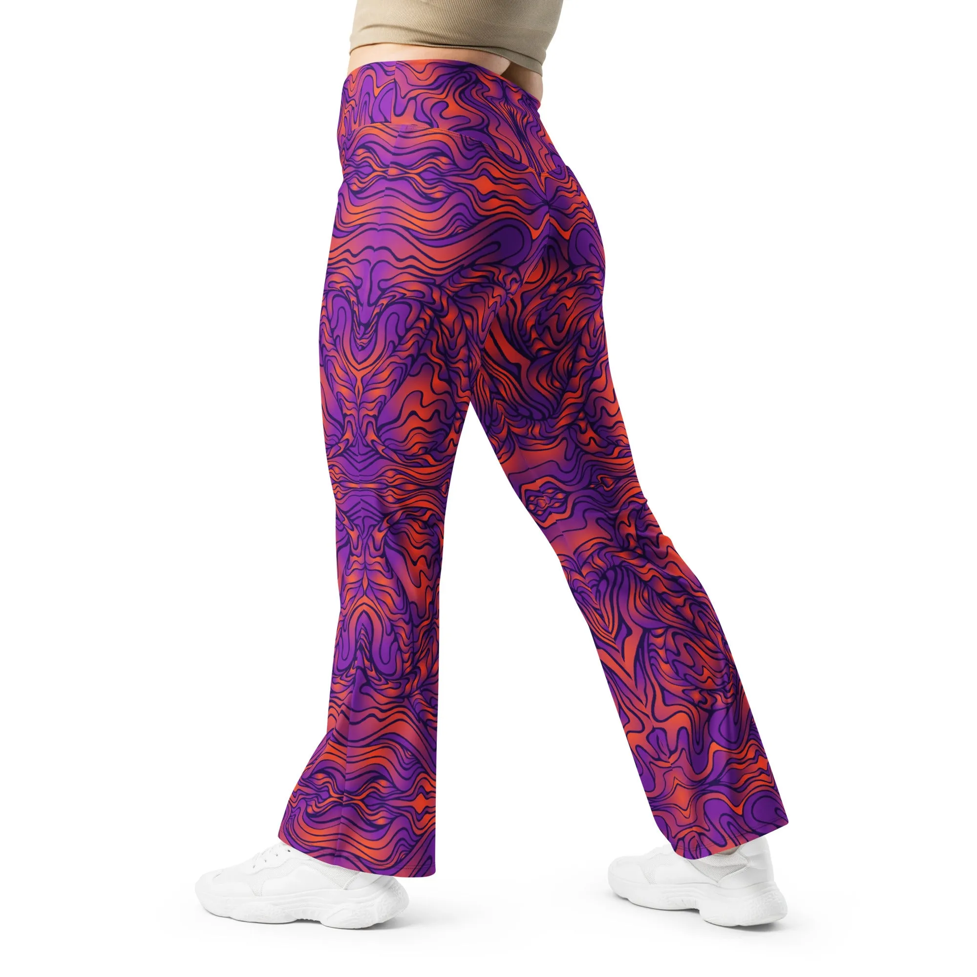 Amethyst Fire Flare Leggings