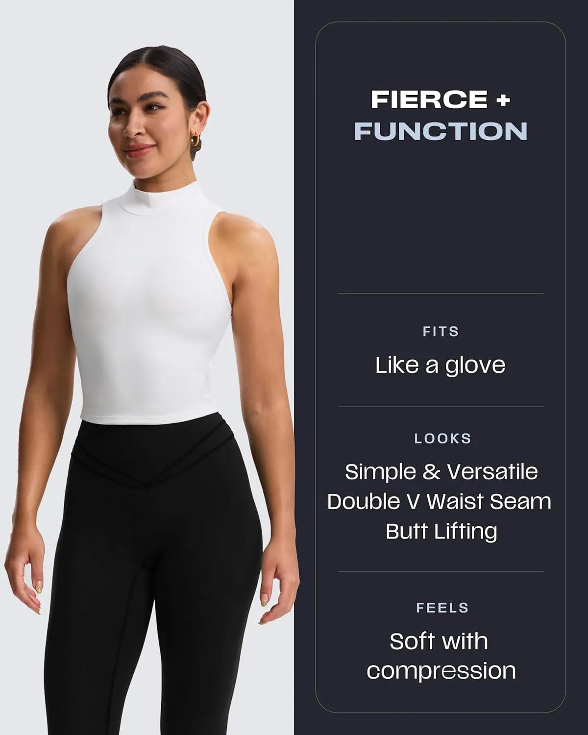 Aoxjox High Waisted Workout Siren Leggings for Women Hidden Scrunch Butt Lifting Tummy Control Yoga Pants 26"