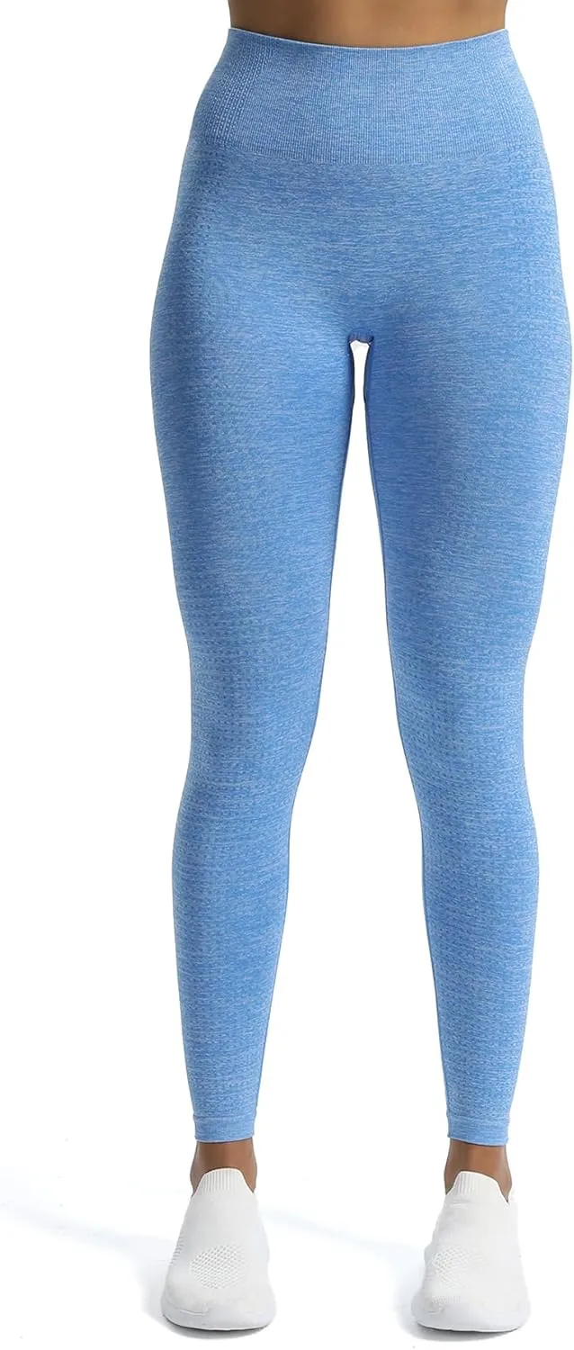 Aoxjox Women's High Waist Workout Gym Vital Seamless Leggings Yoga Pants