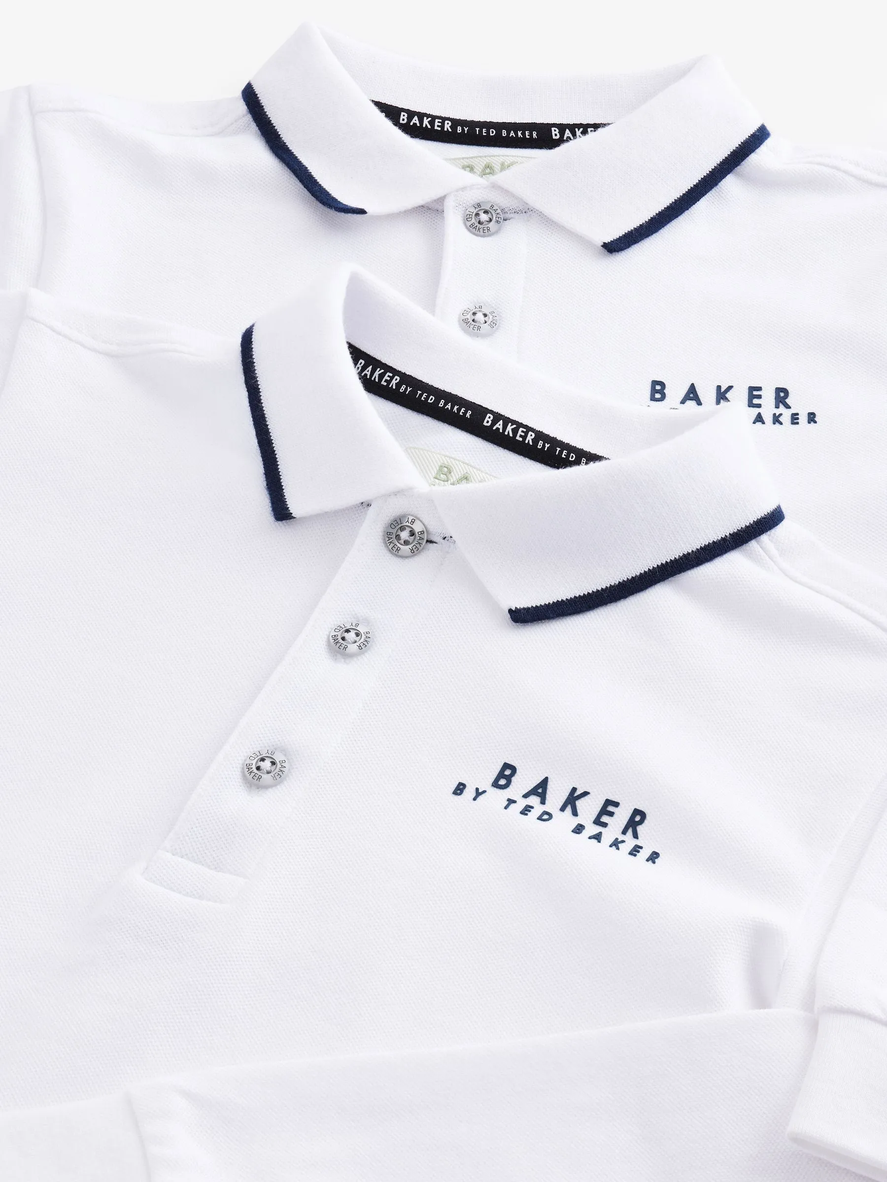 Baker by Ted Baker Long Sleeve Polo Shirts 2 Pack