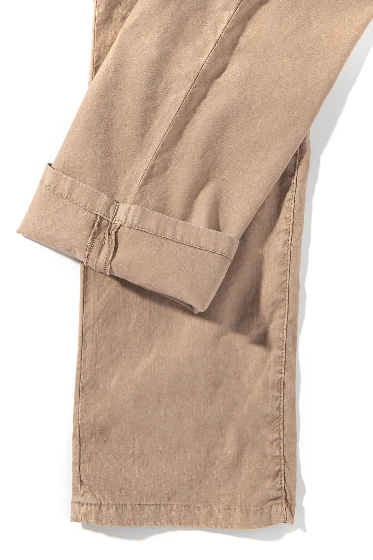 Barbados 5-Pocket Stretch Linen In Beige
