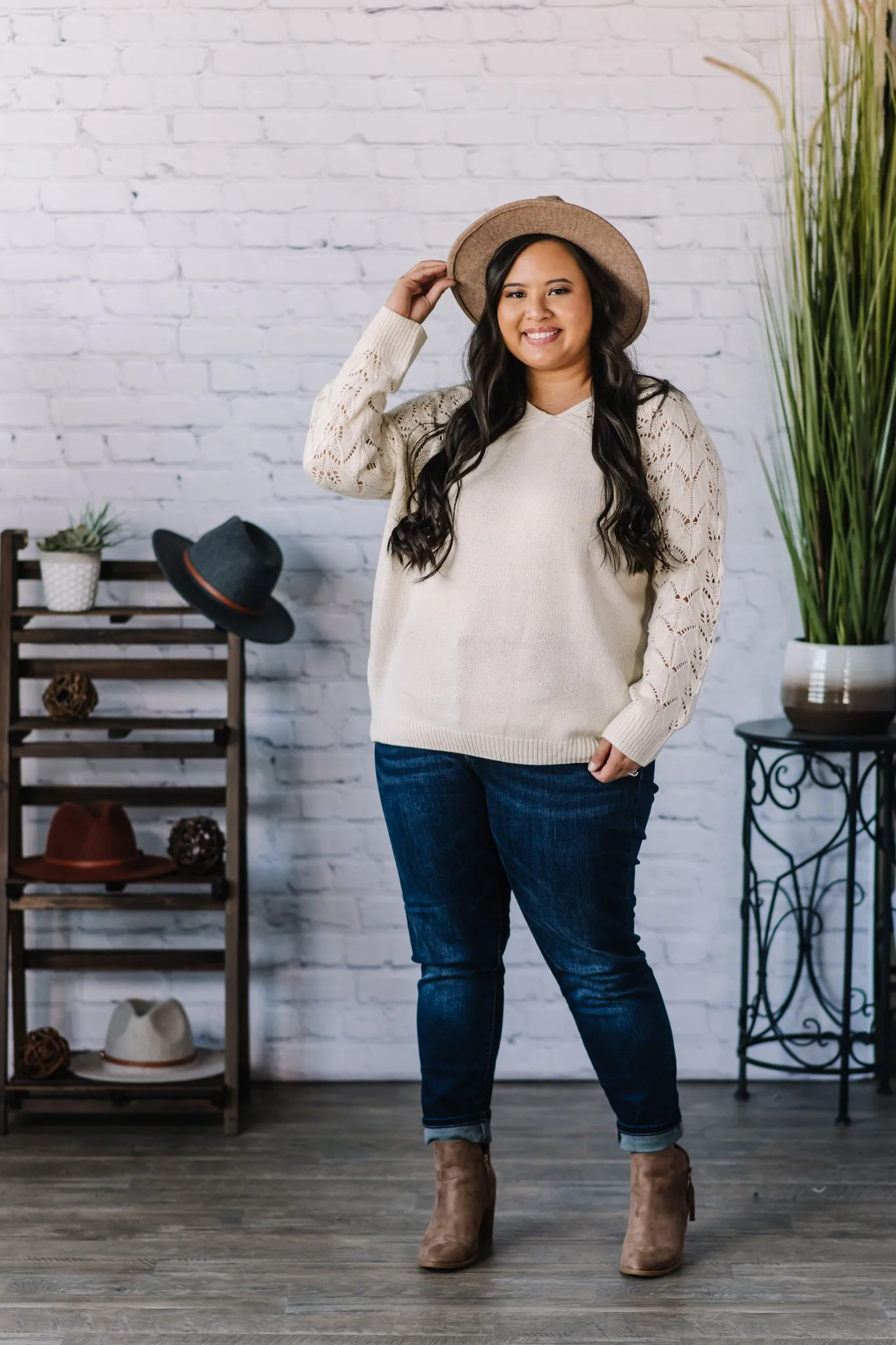 Beautiful Life Long Sleeve Sweater