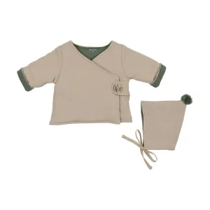 Bee & Dee French Chateau Textured Wrap Jacket   Bonnet
