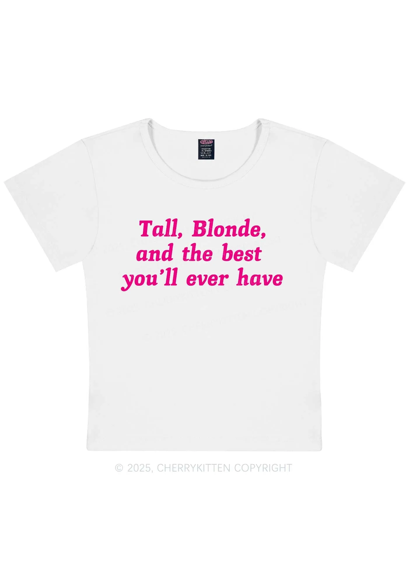 Best Tall Blonde Y2K Baby Tee Cherrykitten