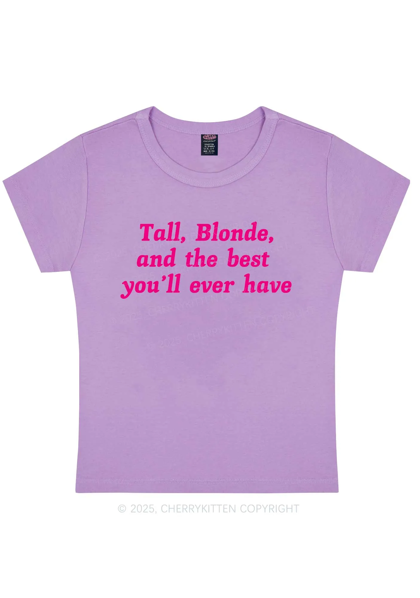 Best Tall Blonde Y2K Baby Tee Cherrykitten