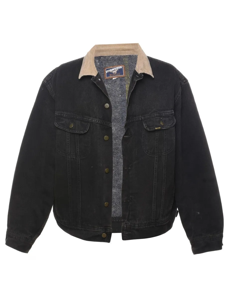 Black Classic Denim Jacket - XL