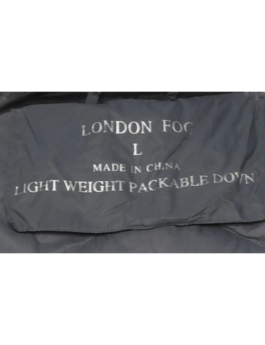 Black Classic Puffer Jacket - L
