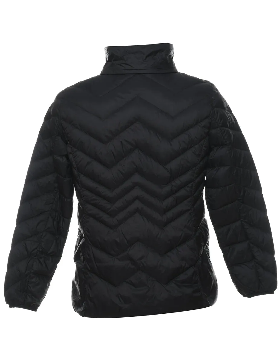 Black Classic Puffer Jacket - L