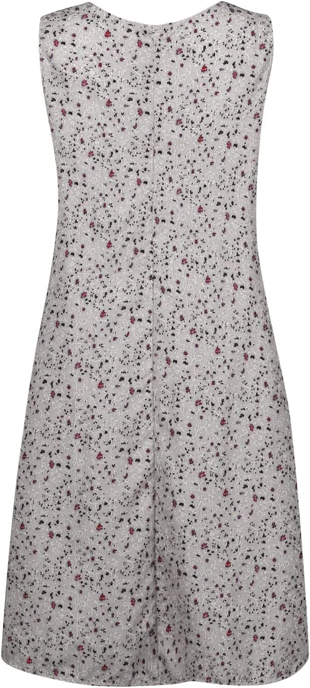 Boho Dresses for Women 2025 Summer Tank Top Dress Sun Dresses Sleeveless Short Dresses Boho Floral Dress with Pockets