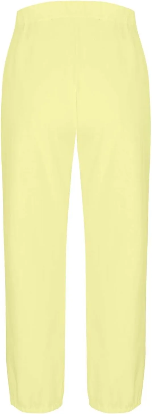 Capri Pants Women Summer Linen Pants Drawstring Comfy High Elastic Casual Loose Trousers with Front Pockets