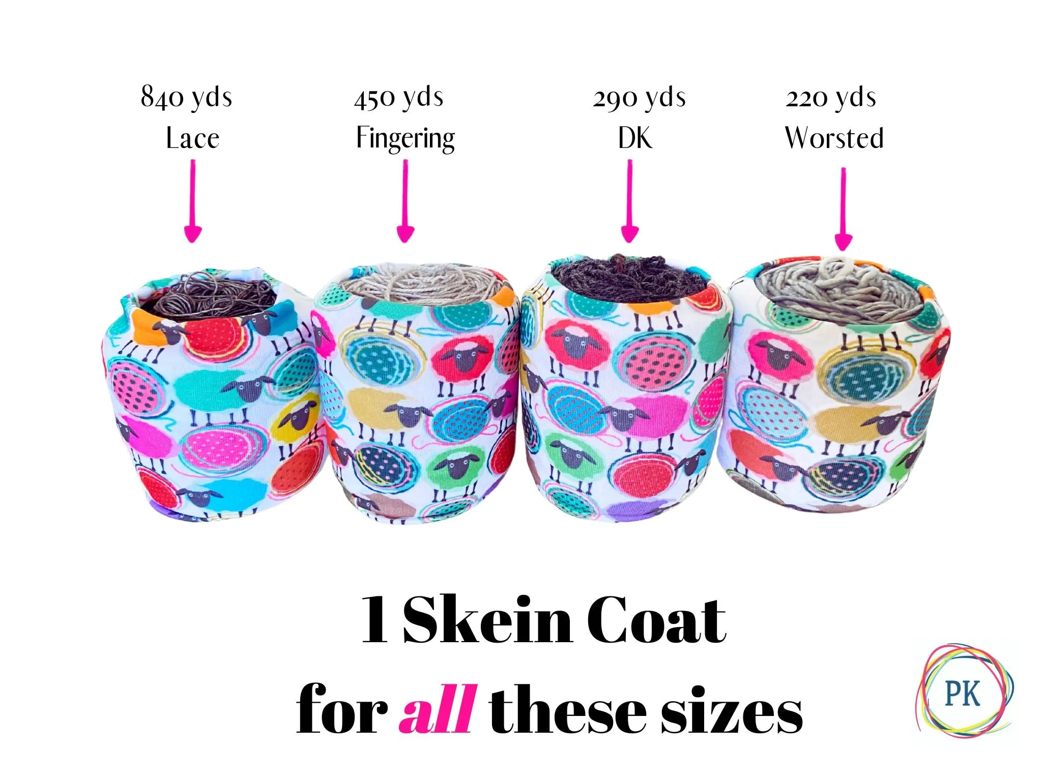 Catalonia Brown & Blue Floral Skein Coat