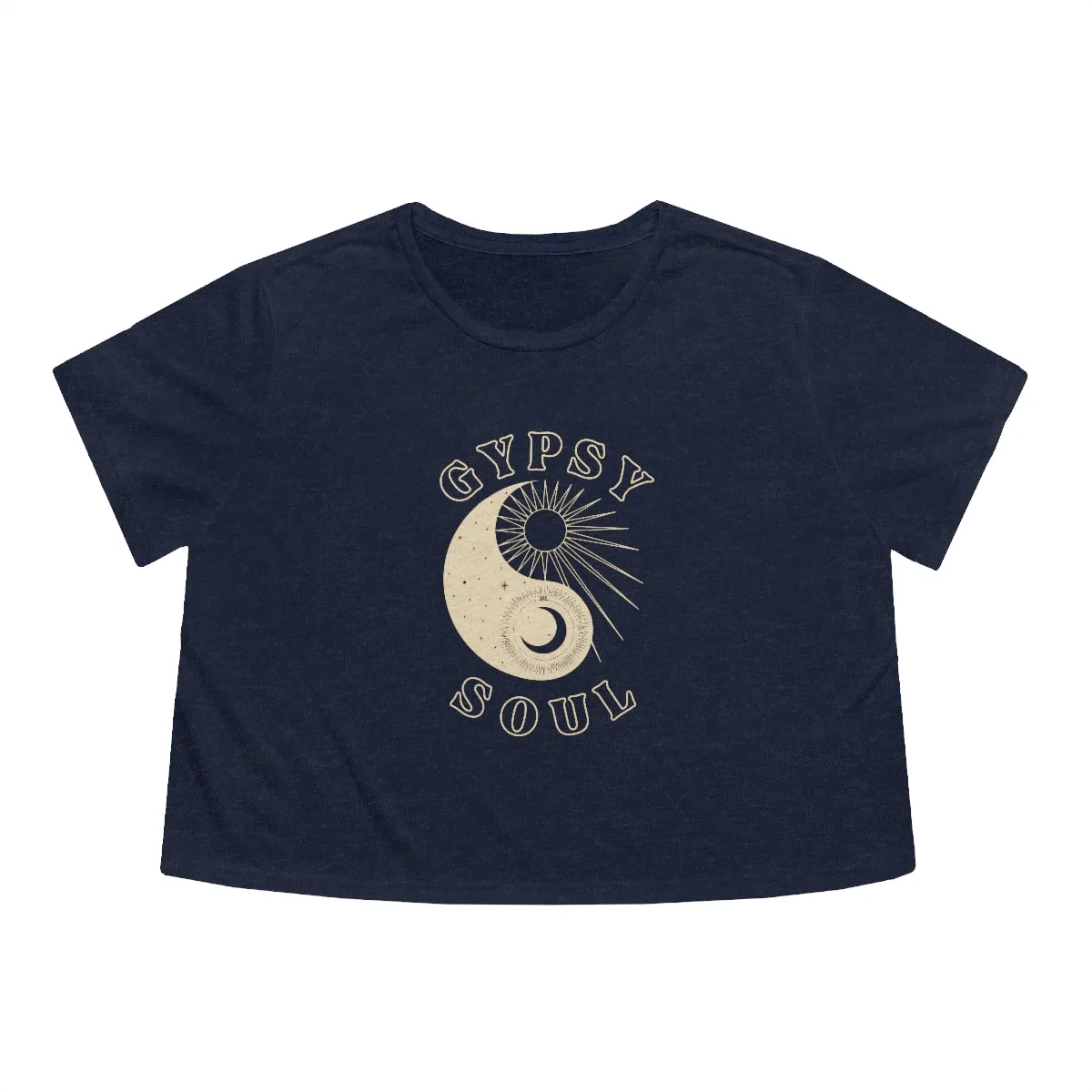 Celestial Gypsy Soul | Women's Cropped Flowy Tee