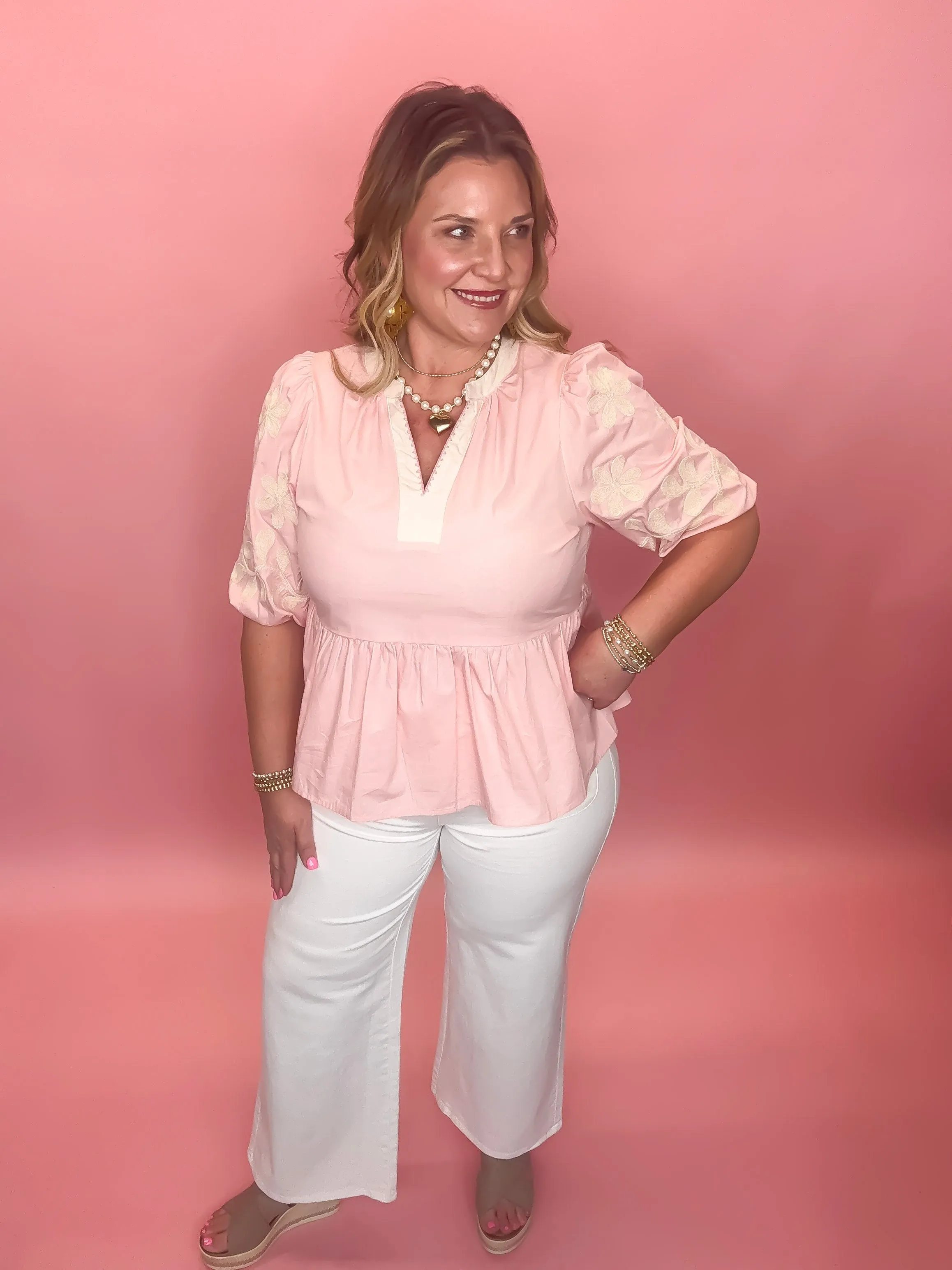 Chic Wide Leg Pants | Off White