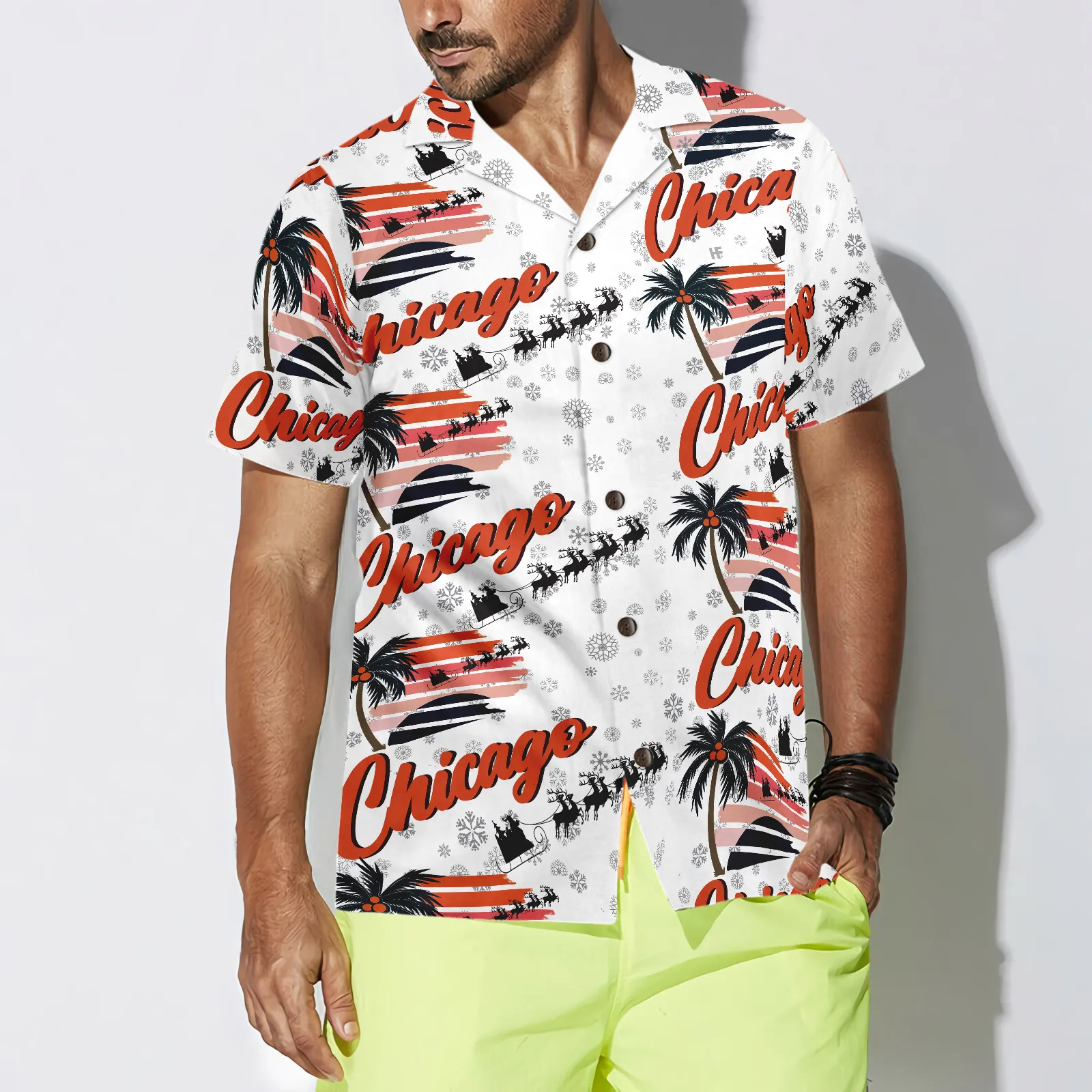 Chicago Winter Hawaiian Shirt, Best Gift For Chicago Lover, Friend, Family
