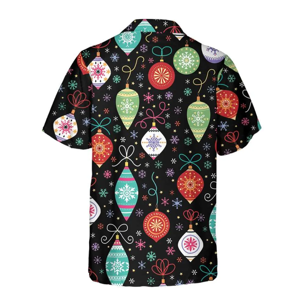 Christmas Ornament Pattern Hawaiian Shirt, Funny Christmas Shirt For Men, Best Christmas Gift For lover, Friend, Family