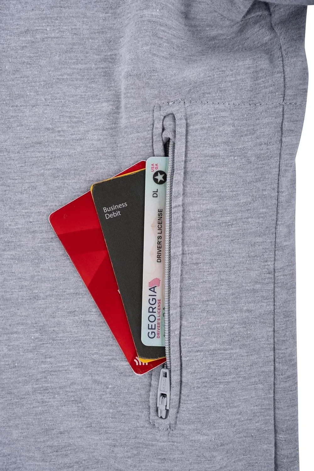 Clever Travel Companion V-Necked Men's Tee Shirt - Pickpocket Proof Sublimation Tees with 2 Secret Hidden Pocket