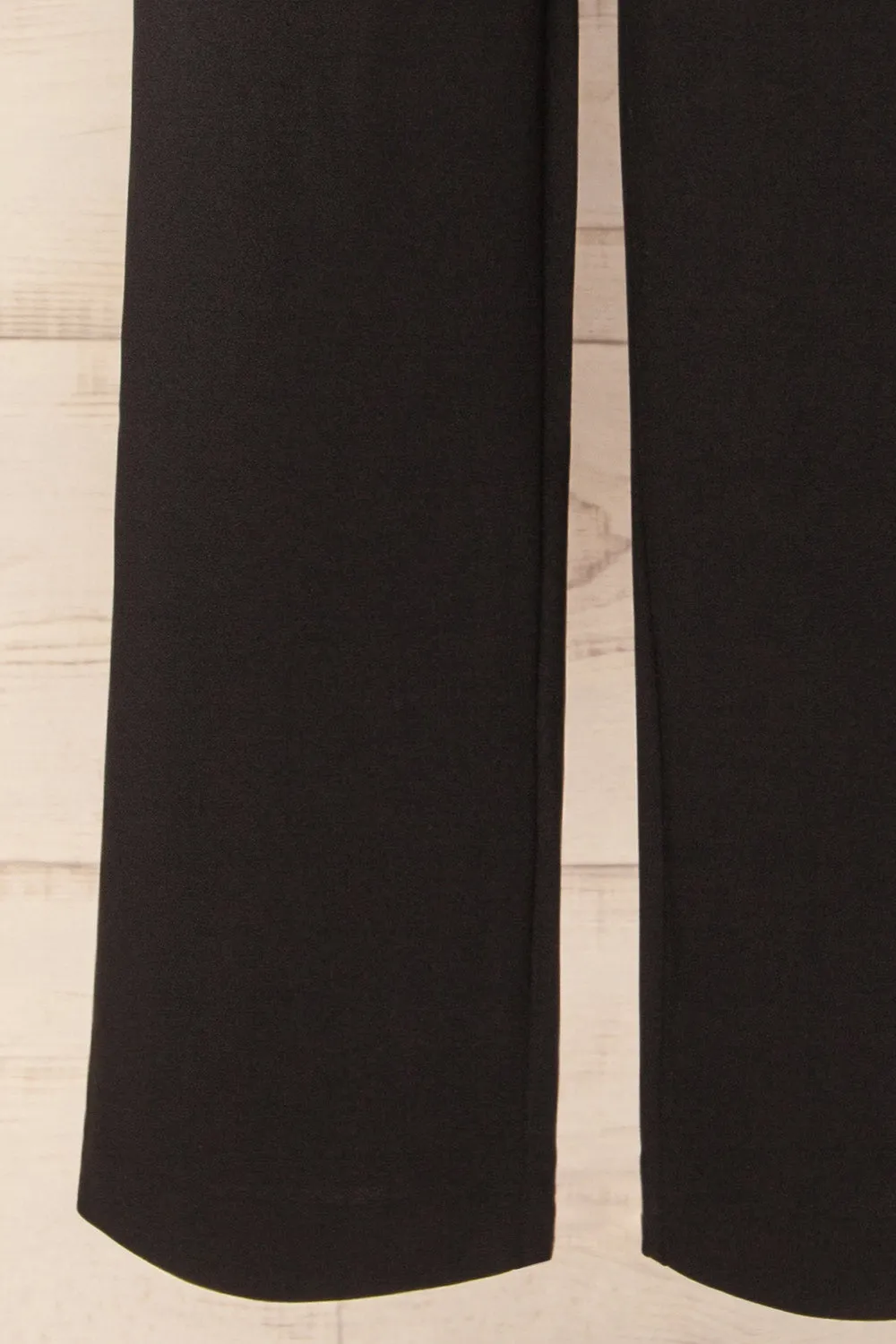Clovelly Black | Straight-Leg Pants w/ Pockets