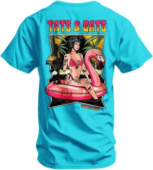 Combat Iron Men's Graphic T-Shirt | Tats and Gats| Cotton-Poly Blend | Athletic Fit, Tagless Comfort