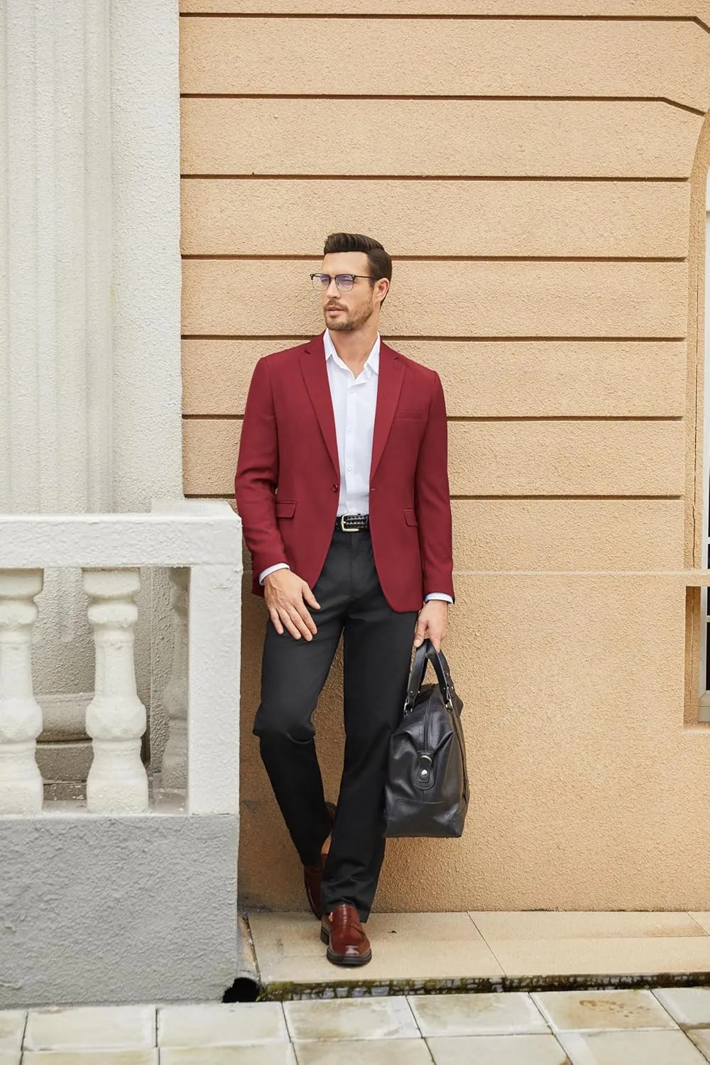 COOFANDY Men's Casual Blazer One Button Sport Coat Slim Fit Lightweight Suit Blazer Jacket