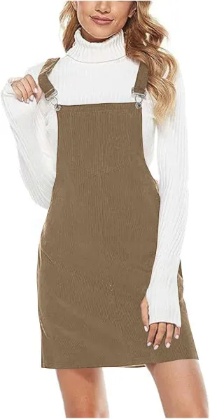 Corduroy Dress for Women Casual Tank Dress Beach Cute Dress Loose Lightweight Dress Fashion Summer Dresses Sundress