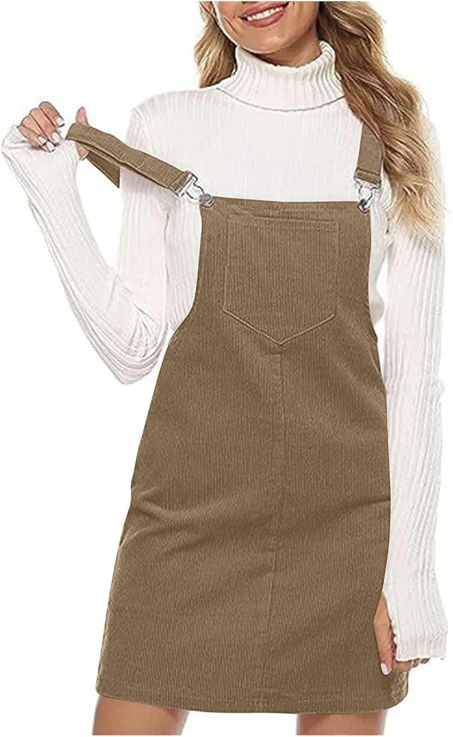Corduroy Dress for Women Casual Tank Dress Beach Cute Dress Loose Lightweight Dress Fashion Summer Dresses Sundress