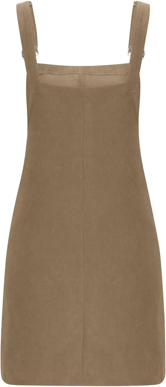 Corduroy Dress for Women Casual Tank Dress Beach Cute Dress Loose Lightweight Dress Fashion Summer Dresses Sundress