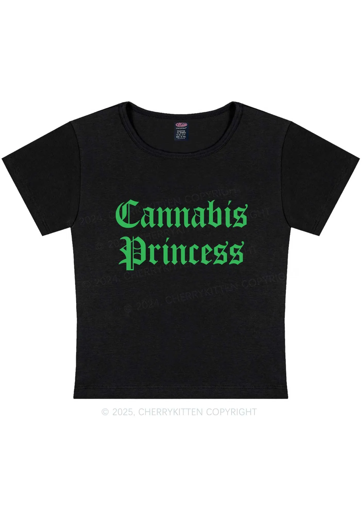Cxnnxbis Princess Y2K Baby Tee Cherrykitten