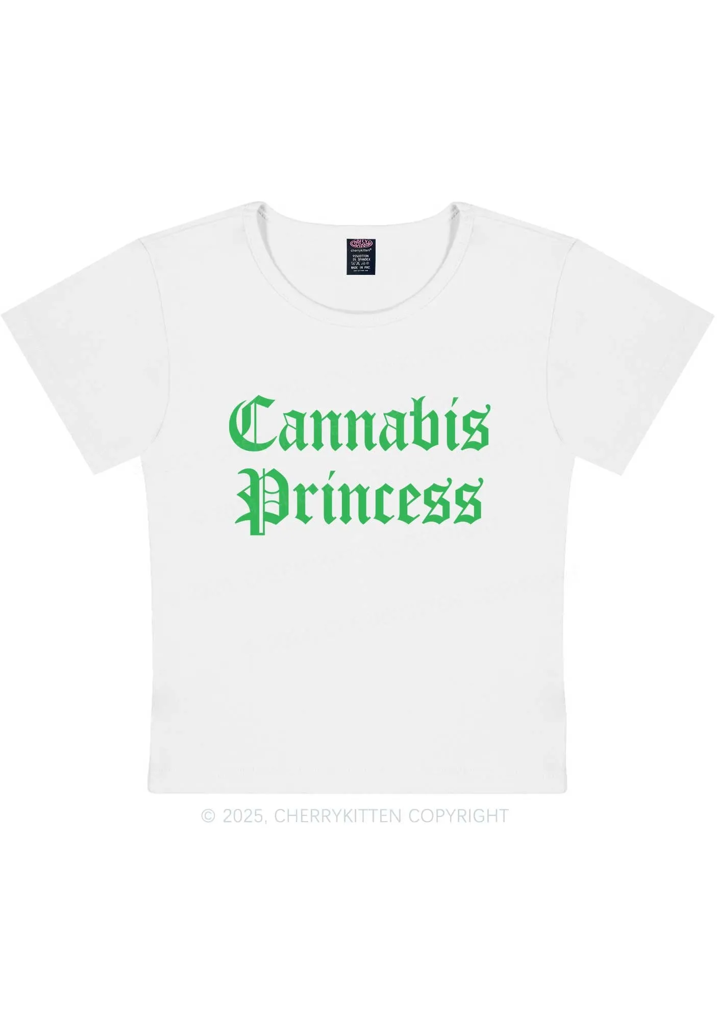Cxnnxbis Princess Y2K Baby Tee Cherrykitten
