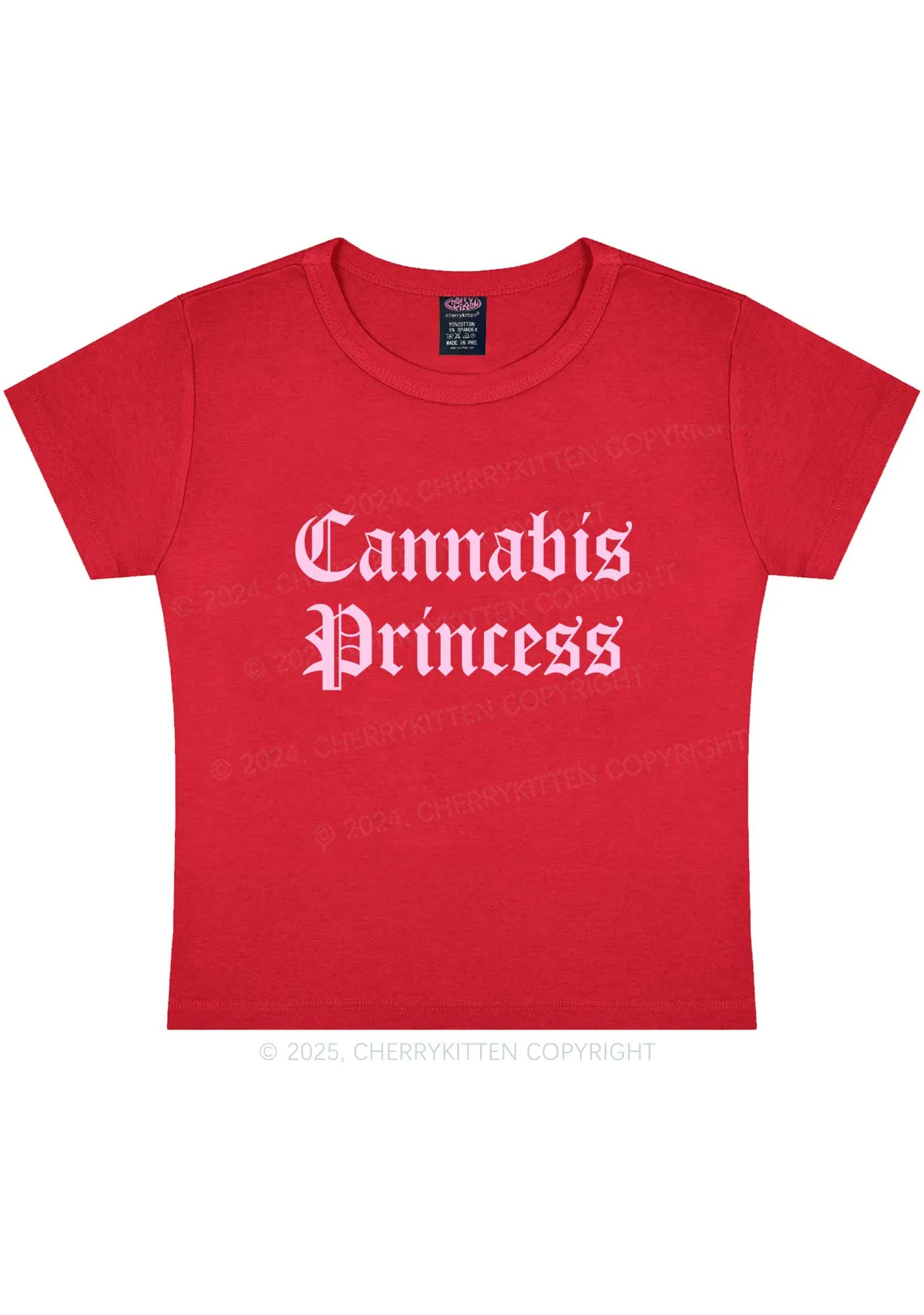 Cxnnxbis Princess Y2K Baby Tee Cherrykitten