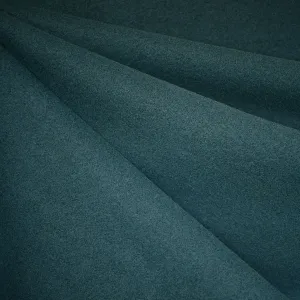 Designer Plush Melton Wool Coating Evergreen