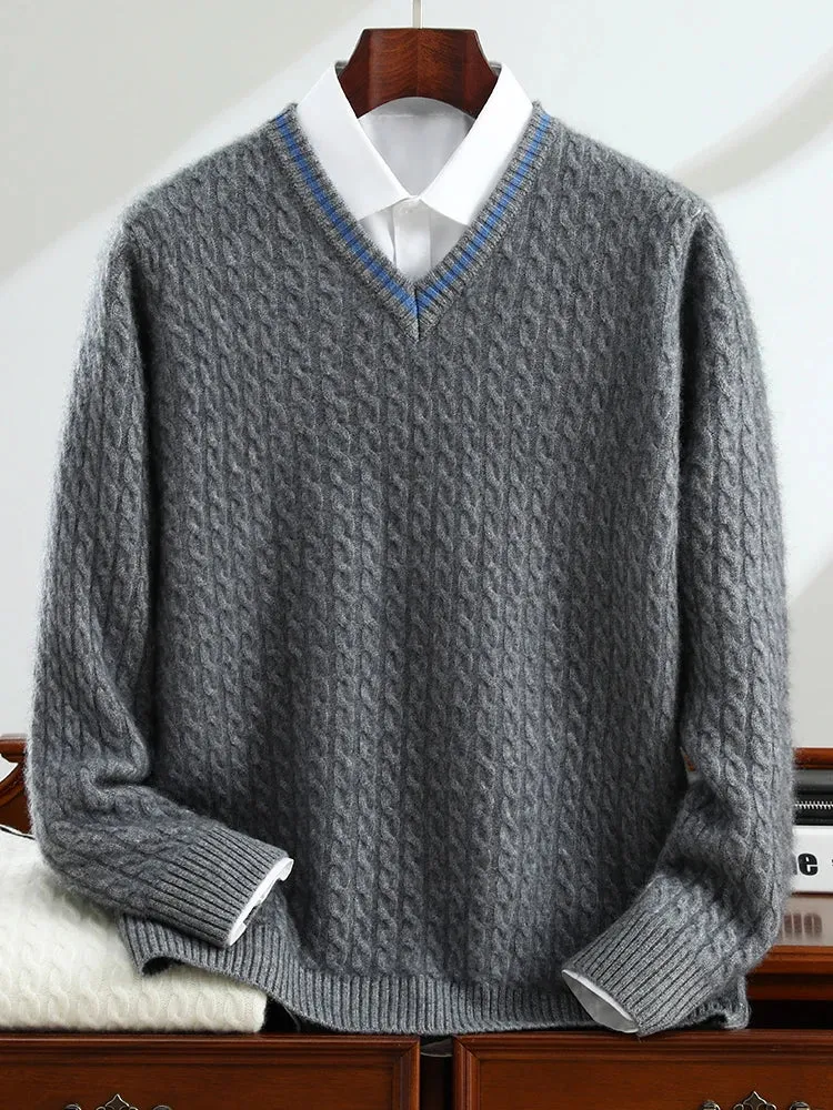 Desmond | 100% Cashmere V-Neck Sweater