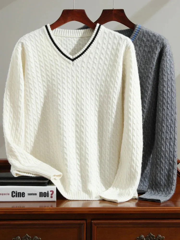 Desmond | 100% Cashmere V-Neck Sweater