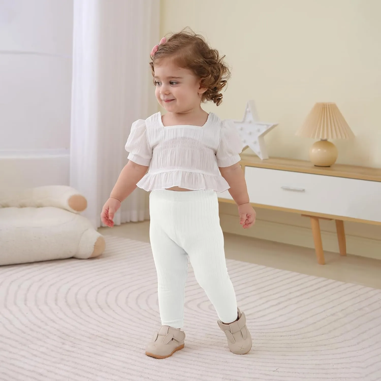 DREAM BUS Baby Girl Boy Pants Toddler Leggings Solid Ribbed Toddler Sweatpants Infant Newborn Leggings Baby Boy Jogger Pants