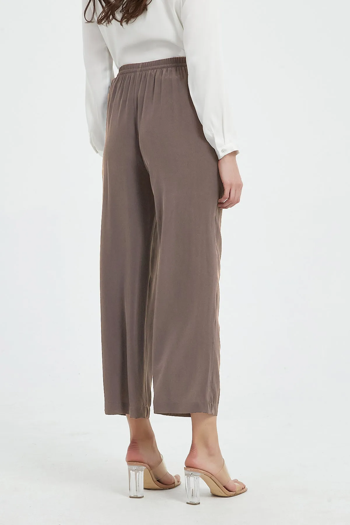 Faye Washable Silk Wide Leg Pants