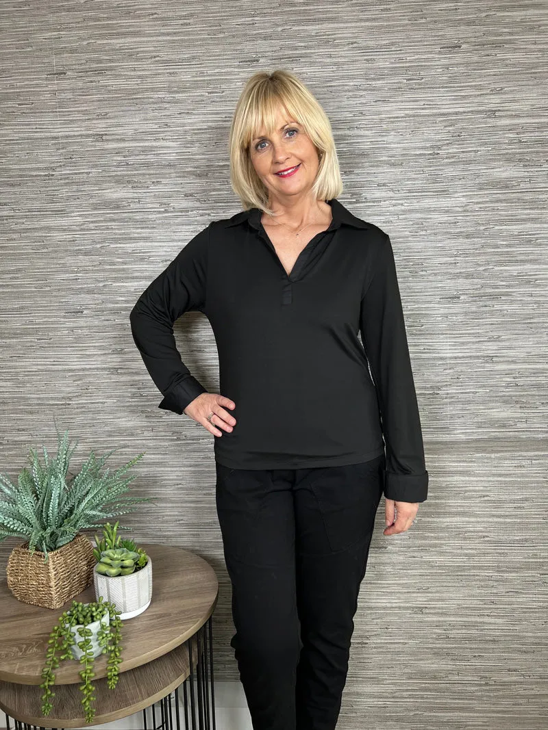 Gabrielle Layering Top Black