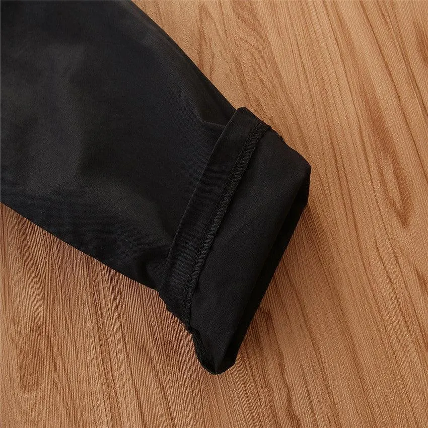 Girls Solid Long Sleeve Splicing Tulle Coats Wholesale