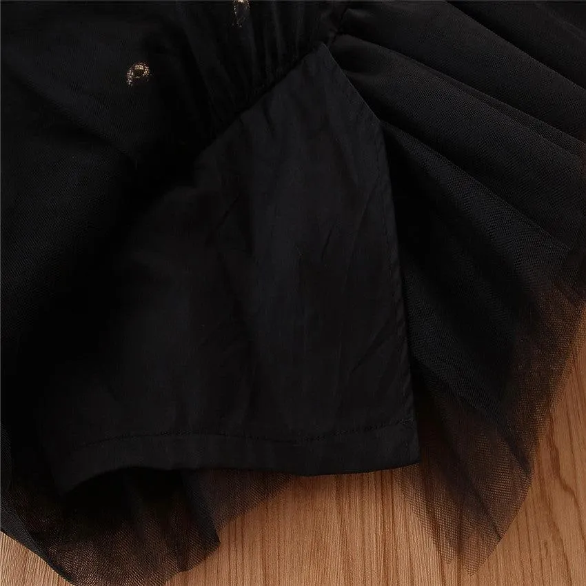 Girls Solid Long Sleeve Splicing Tulle Coats Wholesale