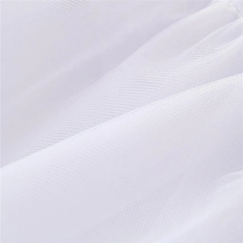 Girls Solid Long Sleeve Splicing Tulle Coats Wholesale