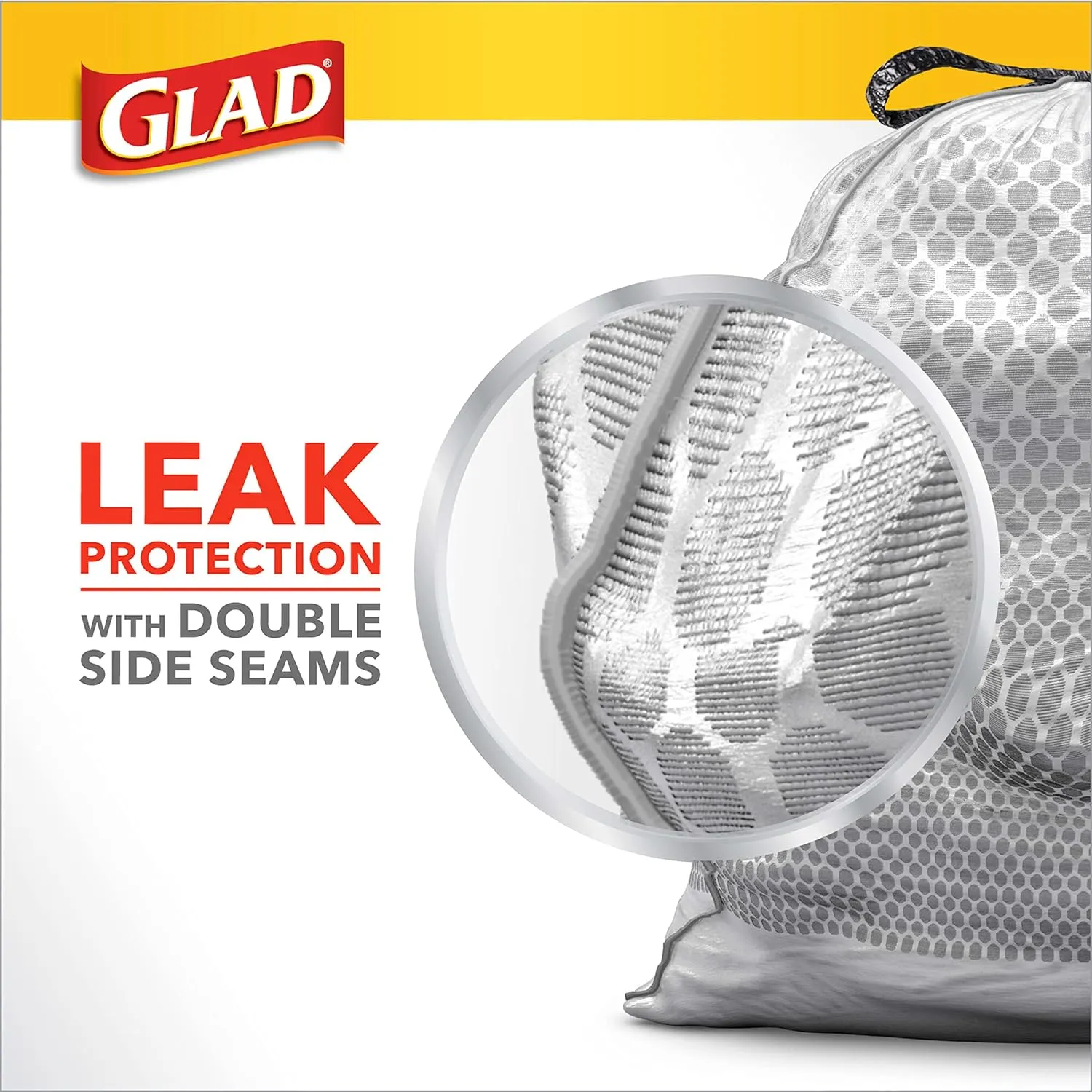 Glad ForceFlex Drawstring Trash Bags, 13 Gallon, Fresh Clean, 80 Count (Package May Vary)