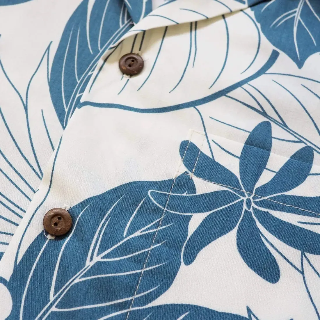 Haven Blue Hawaiian Cotton Shirt