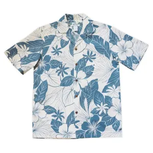 Haven Blue Hawaiian Cotton Shirt