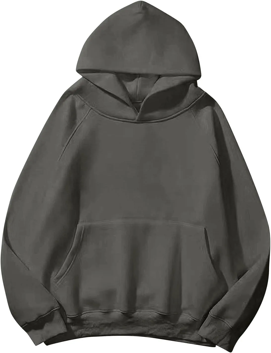 Hoodies for Women Oversized Fleece Long Sleeve Basic Sweatshirts Pullover Sweatershirt Fall Outfits with Pocket