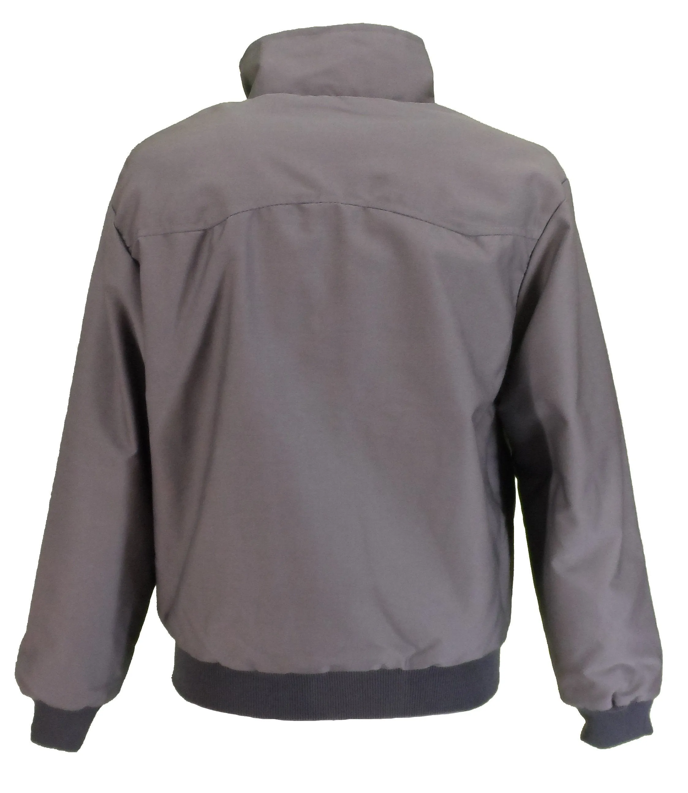 Ikon Original Mens Grey Retro Mod Classic Harrington Jacket