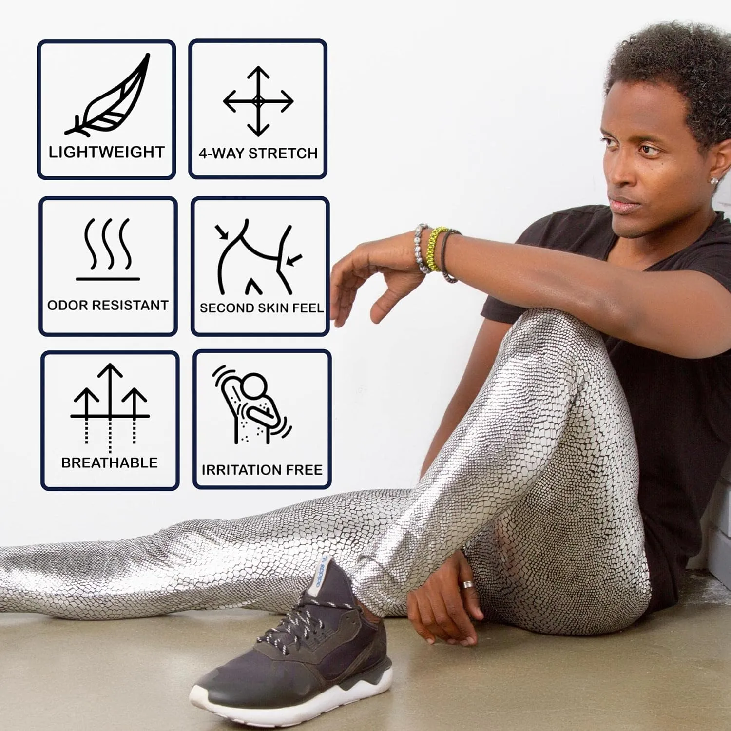 Kapow Meggings Metallic & Special Material Men's Leggings