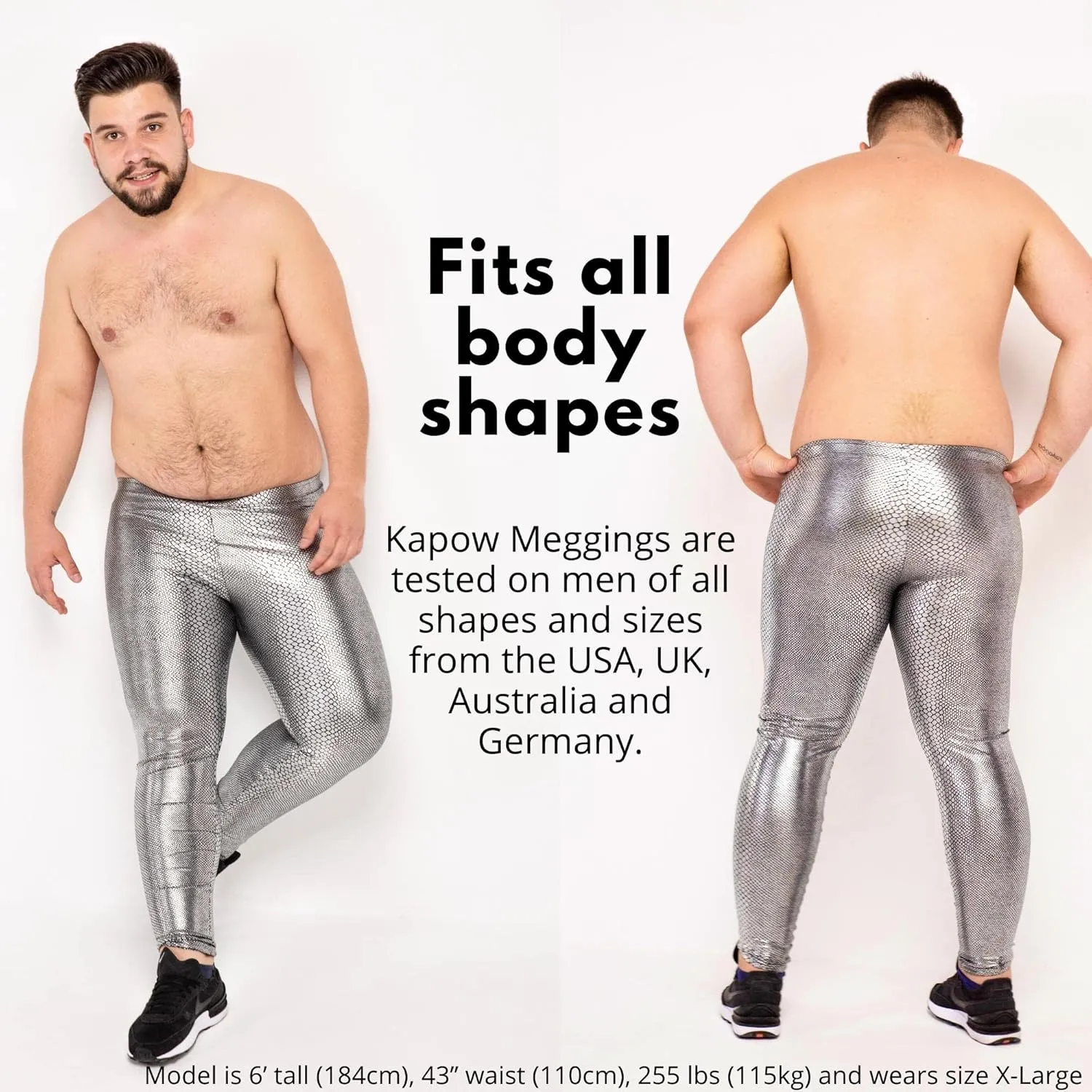 Kapow Meggings Metallic & Special Material Men's Leggings