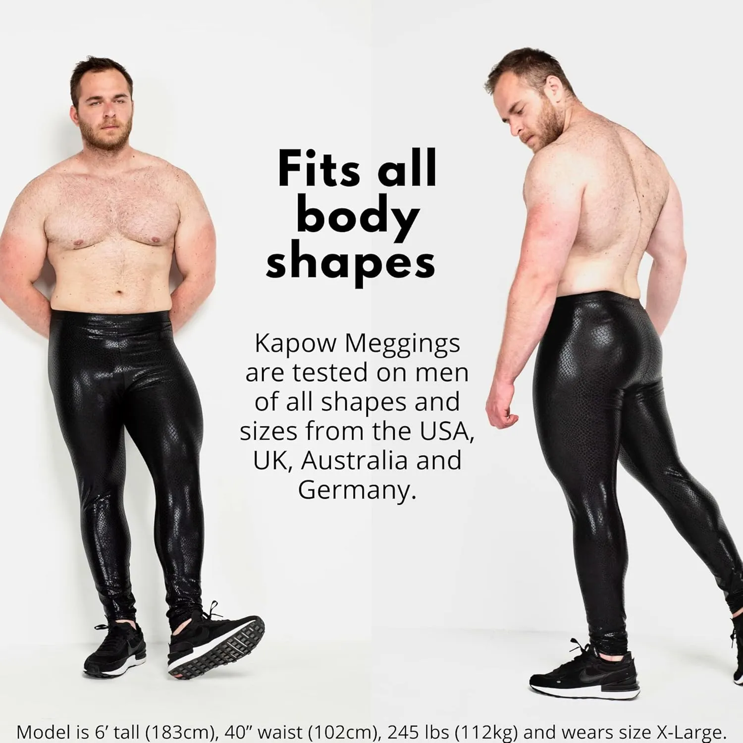 Kapow Meggings Metallic & Special Material Men's Leggings