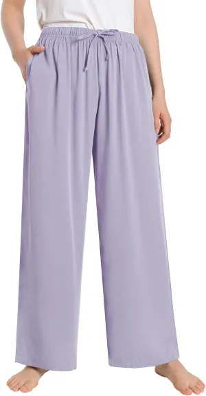 Latuza Women's Petite Lounge Pants Wide Leg Loose Fit