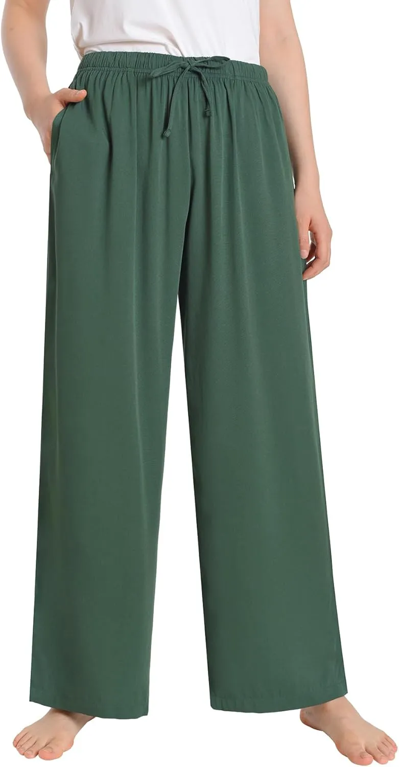Latuza Women's Petite Lounge Pants Wide Leg Loose Fit